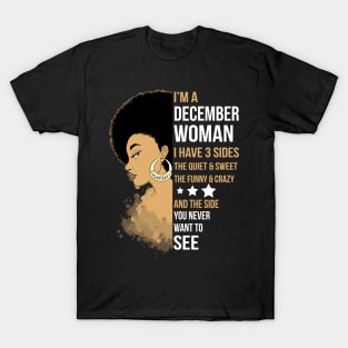 I'm A Strong Melanin December Woman T-Shirt